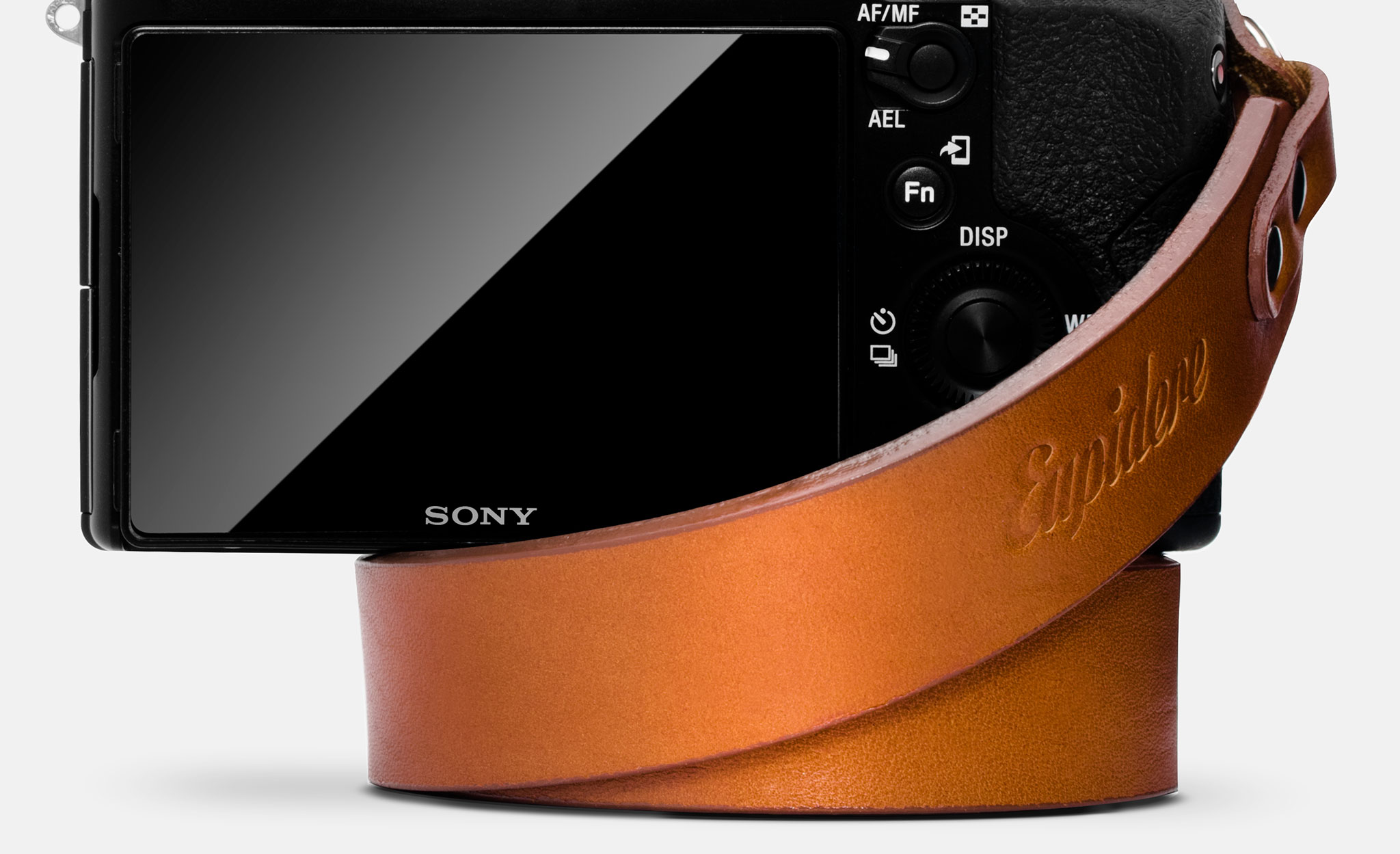 Skórzany pasek do aparatu, prezent dla fotografa, Sony